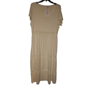 Cable & Gauge Yellow Maxi Dress Size 2X